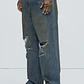 Jeans Fashion Nova Moon Landing Dean Straight – Vintage Blue Wash | Talla 40 - Miniatura 3