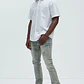 Jeans Fashion Nova Be Along The Sides Stacked Skinny Flare – Light Wash | Talla 40 - Miniatura 3
