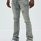 Jeans Fashion Nova Be Along The Sides Stacked Skinny Flare – Light Wash | Talla 40 - Miniatura 2