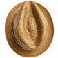 Sombrero Trilby Vintage Churchill Ltd – Paja de Coco Importada (Años 50) – Talla 7 ¼ (58 cm) - Miniatura 3