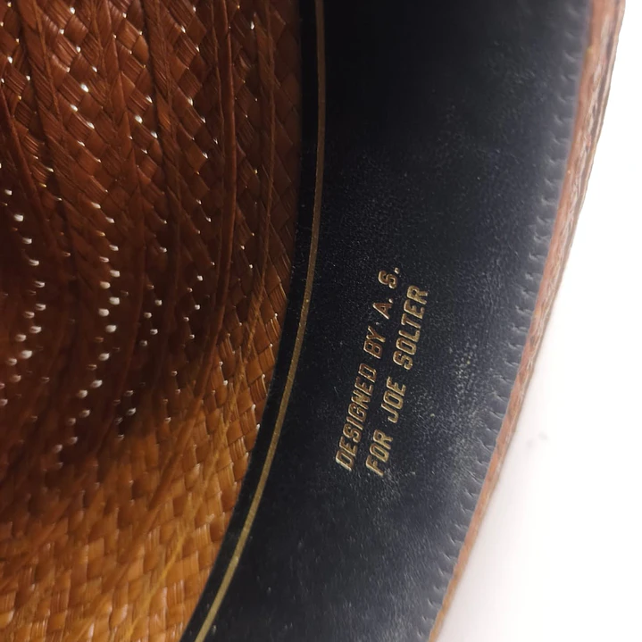 Sombrero Trilby Vintage Churchill Ltd – Paja de Coco Importada (Años 50) – Talla 7 ¼ (58 cm) 6