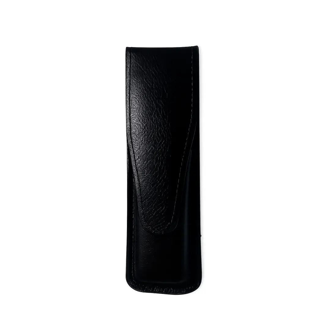 Funda Parker De Cuero Legítimo Para 1 o 2 Bolígrafos - Elegante y Nueva 3