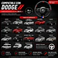 Cubre Volante Deportivo 38 cm Compatible con Dodge - Miniatura 2