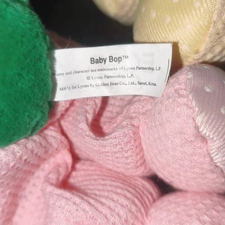 Peluches Vintage Barney Y Baby Bop En Pijama 1992 Golden Bear Lyons 3