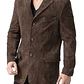 Blazer / Chaqueta Vintage Neiman Marcus 100% Gamuza Natural XL - Miniatura 1
