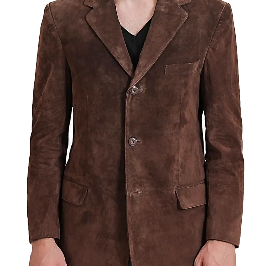 Blazer / Chaqueta Vintage Neiman Marcus 100% Gamuza Natural XL 3