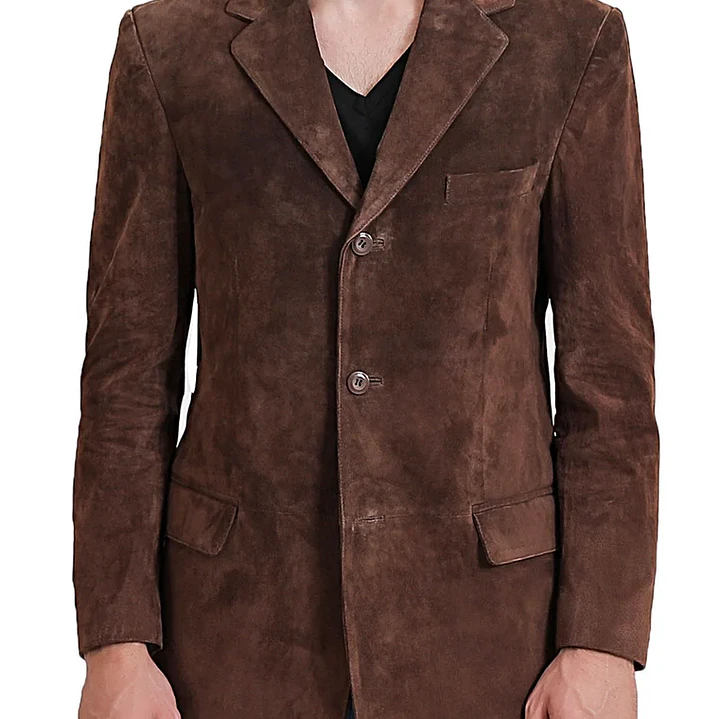 Blazer / Chaqueta Vintage Neiman Marcus 100% Gamuza Natural XL 3