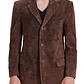 Blazer / Chaqueta Vintage Neiman Marcus 100% Gamuza Natural XL - Miniatura 3