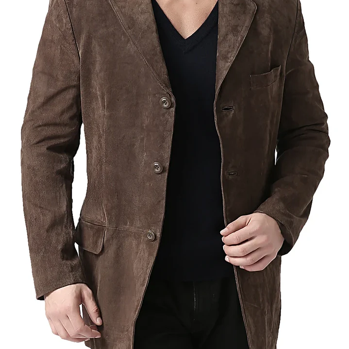 Blazer / Chaqueta Vintage Neiman Marcus 100% Gamuza Natural XL 4