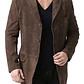 Blazer / Chaqueta Vintage Neiman Marcus 100% Gamuza Natural XL - Miniatura 4