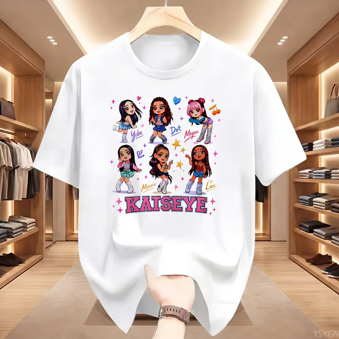 Polera Katseye 7 Estampada Estilo Urbano Y Tendencia 1