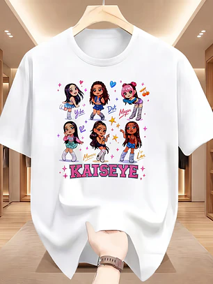 Polera Katseye 7 Estampada Estilo Urbano Y Tendencia