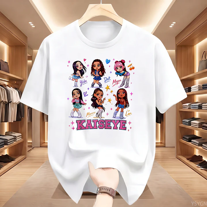 Polera Katseye 7 Estampada Estilo Urbano Y Tendencia 1