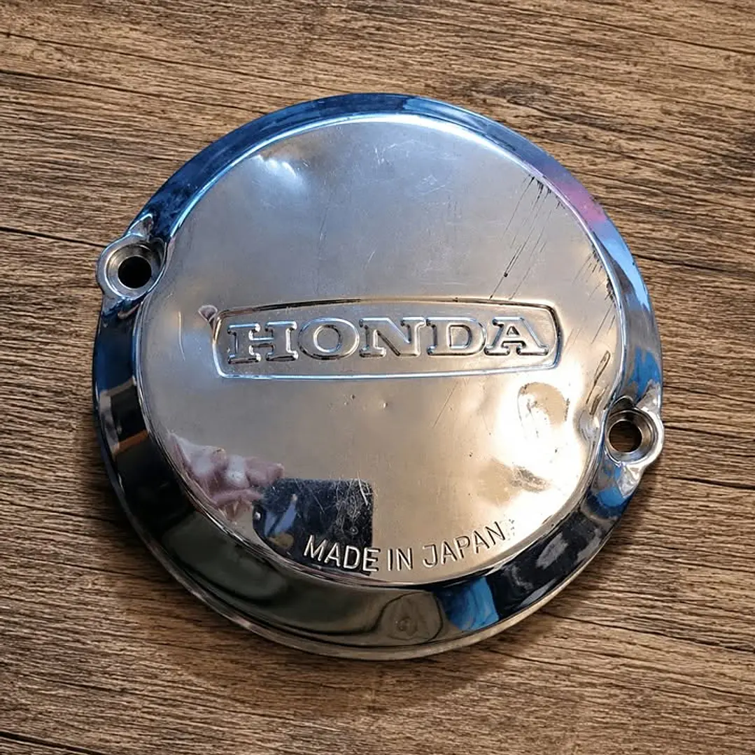 Cubierta de Motor Cromada Honda Clásica (CB350F  CB400F  CB550) – Original OEM Japon 2
