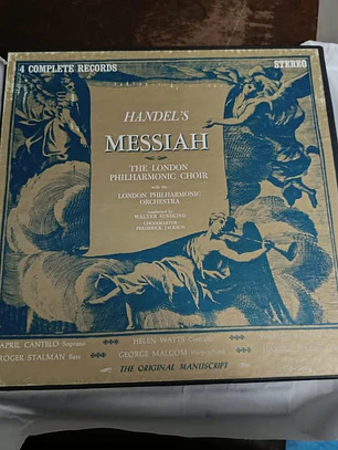 Discos de Vinilo Vintage – Handel's Messiah (Set Completo de 4 LPs)