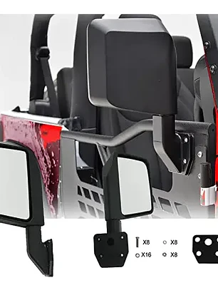 Espejos Laterales Jeep Wrangler - Zorasen Para Media Puerta