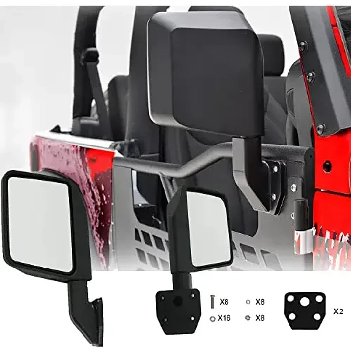 Espejos Laterales Jeep Wrangler - Zorasen Para Media Puerta 2