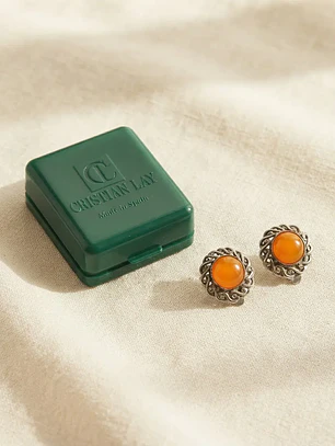 Elegantes Pendientes de Clip Vintage - Cristian Lay (Plata)