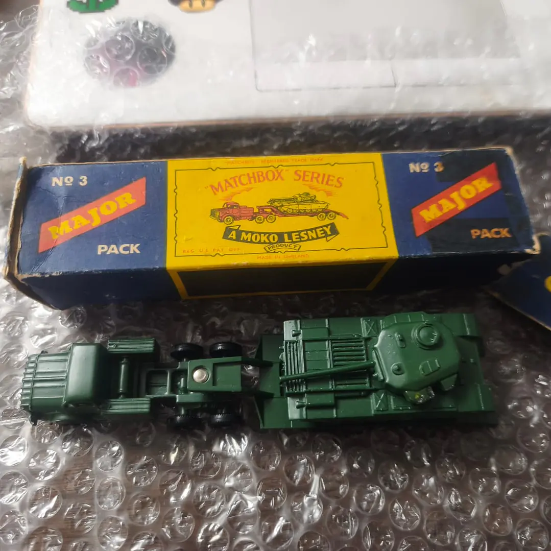 Matchbox Major Pack N° 3 - Lesney Moko Tank Transporter & Centurion Tank (Vintage 1959/1960) - Con Caja Original 7