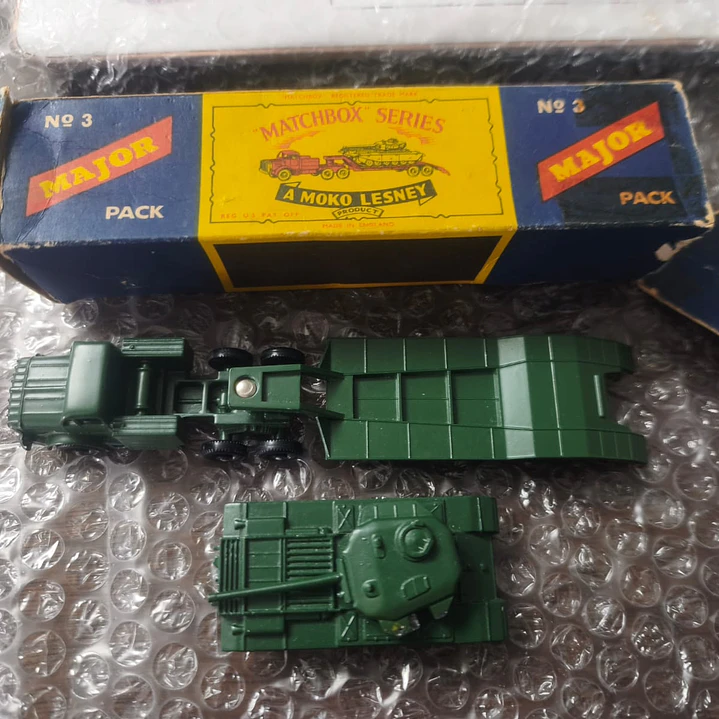 Matchbox Major Pack N° 3 - Lesney Moko Tank Transporter & Centurion Tank (Vintage 1959/1960) - Con Caja Original 8