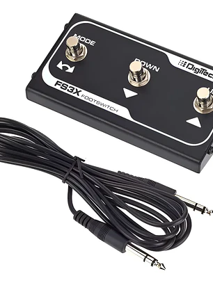 Interruptor de pie DigiTech FS3X de tres funciones para pedales FX