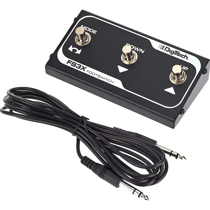 Interruptor de pie DigiTech FS3X de tres funciones para pedales FX 1