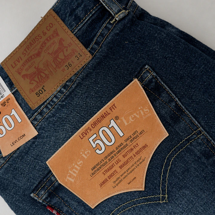 Jeans Levi's 501 Original Fit Hombre - Talla 34x29 - Nuevo Con Etiquetas 4