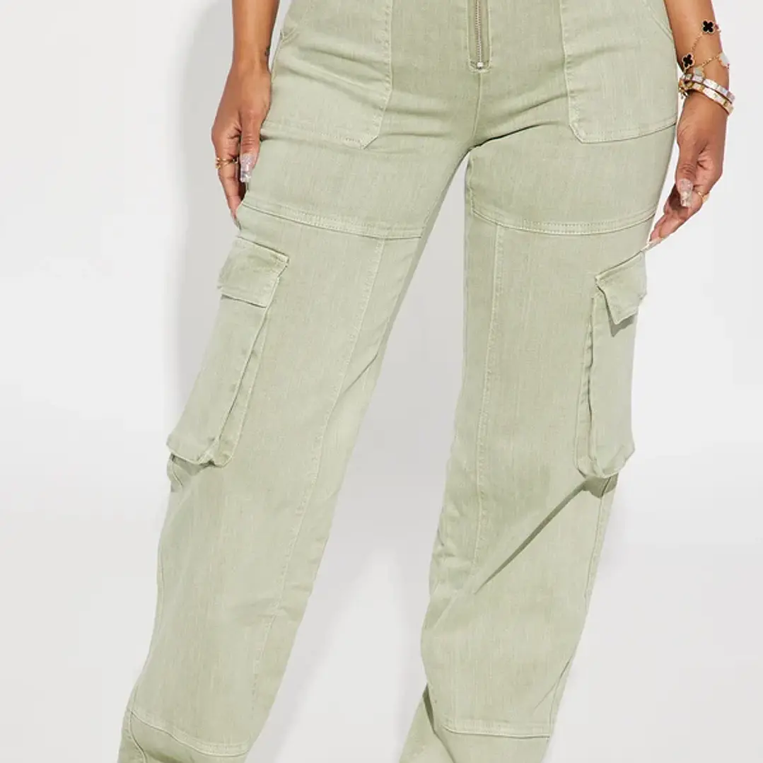 Pantalón Cargo Mujer Mission Accomplished – Talla XL 💚 2