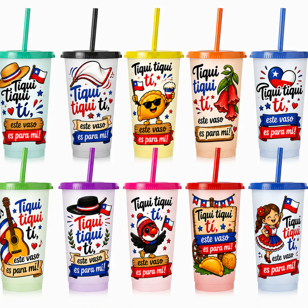 Set De 10 Vasos Mágicos Tiqui Tiqui Ti ,este Vaso Es Para Mi 1