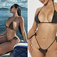 Bikini Tristie Rhinestone Mesh 2 Piece Fashion Nova Talla S - Miniatura 1