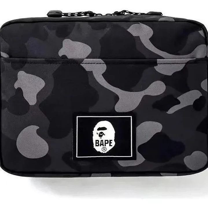 Bolso Bandolera BAPE (A Bathing Ape) - Camuflaje Negro/Gris 2