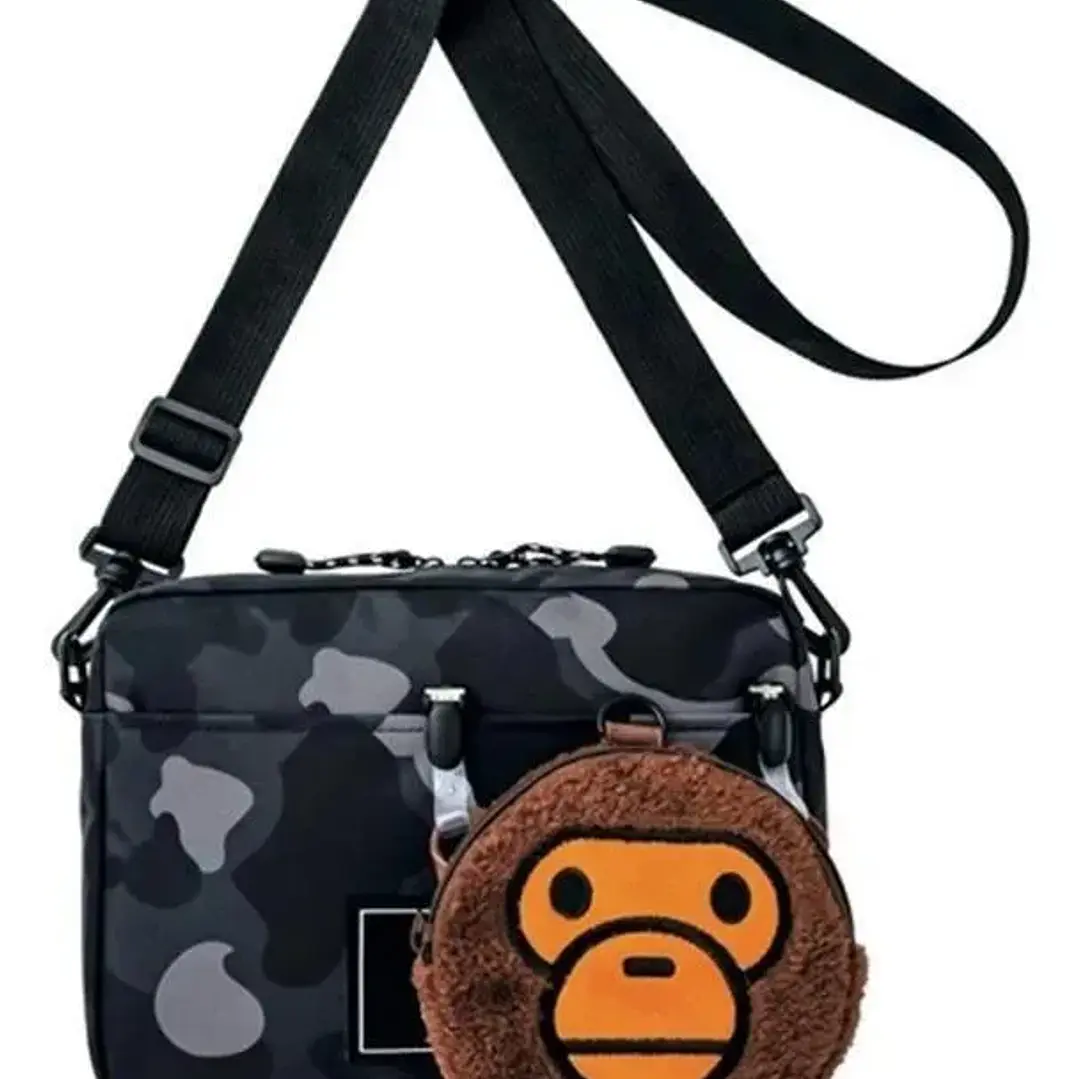 Bolso Bandolera BAPE (A Bathing Ape) - Camuflaje Negro/Gris 4