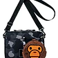 Bolso Bandolera BAPE (A Bathing Ape) - Camuflaje Negro/Gris - Miniatura 4