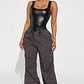 Bodysuit Kayeden Efecto Cuero Talla S Fashion Nova - Miniatura 1