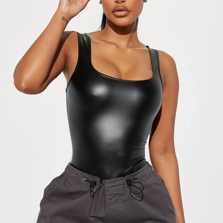 Bodysuit Kayeden Efecto Cuero Talla S Fashion Nova 2
