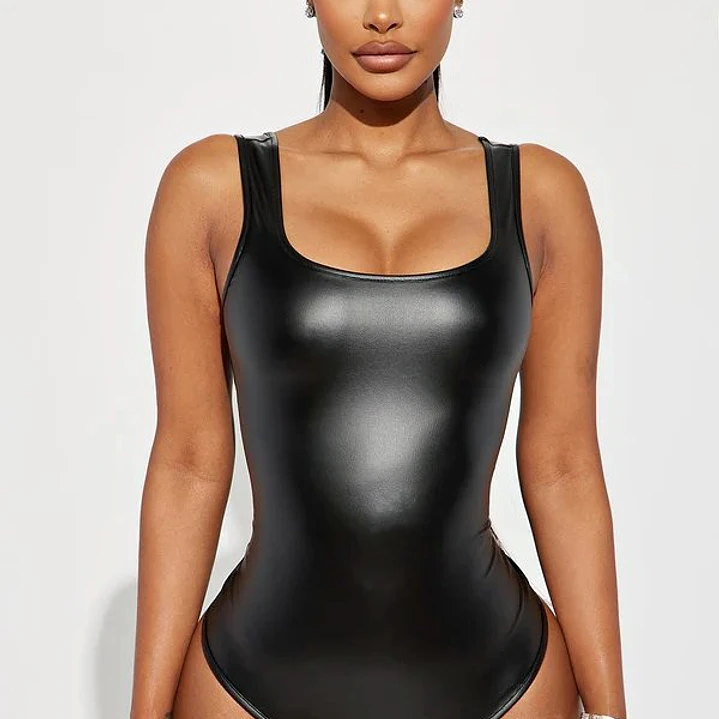 Bodysuit Kayeden Efecto Cuero Talla S Fashion Nova 3