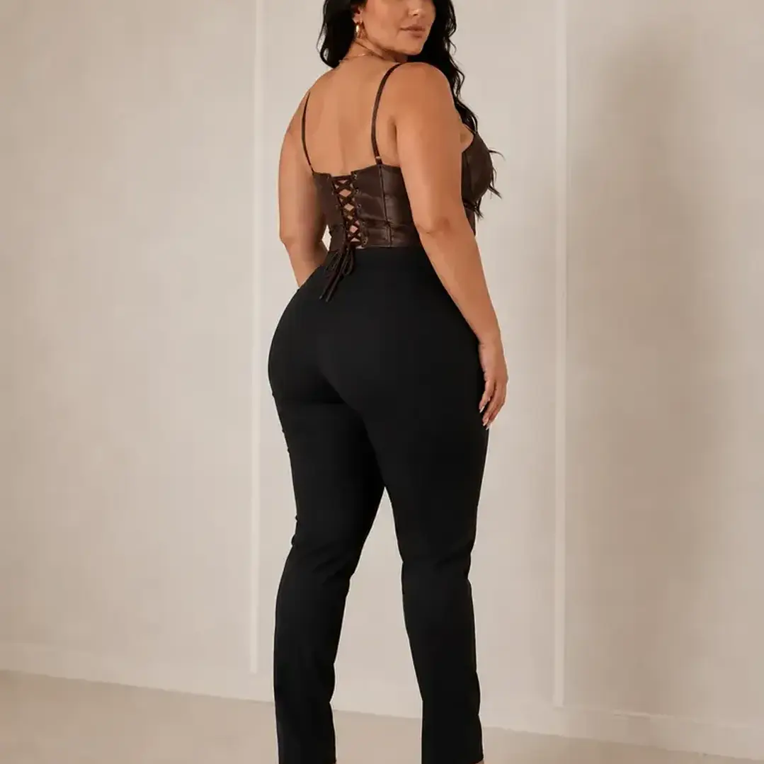 Scarlette Satin Corset Top Fashion Nova – Talla XL 4