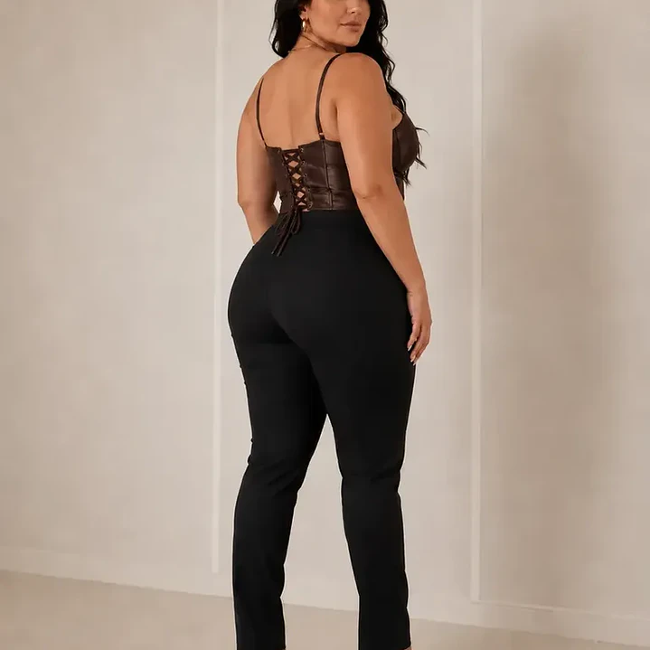 Scarlette Satin Corset Top Fashion Nova – Talla XL 4