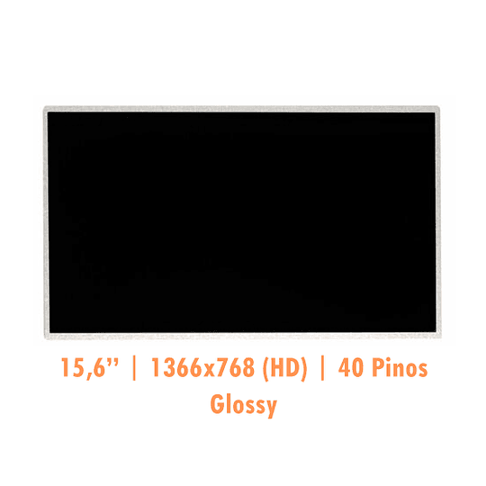 Ecrã LCD Display Screen 15.6'' 40 Pinos 1366x768 LED Glossy - B156XW02 V.6 - Recondicionado