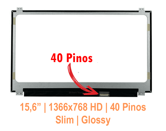 Ecrã LCD 15.6'' 40 Pinos 1366x768 LED Slim LTN156AT35-H01