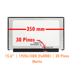 Ecrã 15.6'' Lenovo Ideapad 1 15ADA7 82R1 30 Pinos 1920x1080 FullHD 350mm