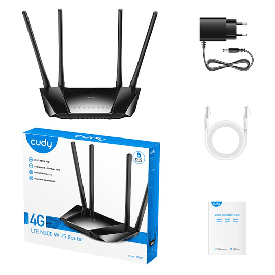 Cudy Router Wireless N300 4G LT400 LTE