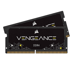 Memória RAM SO-DIMM Corsair Vengeance 32GB (2x16GB) DDR4-3200MHz CL22 (22-22-22-53) 1.20V Preta