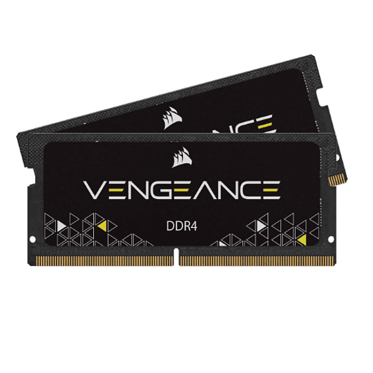 Memória RAM SO-DIMM Corsair Vengeance 32GB (2x16GB) DDR4-3200MHz CL22 (22-22-22-53) 1.20V Preta