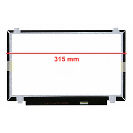 Ecrã 14″, HD 1366x768px, conector 30 Pinos inferior direita, largura 315mm, fixação superior e inferior
