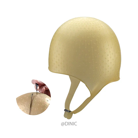 Gorro de silicona para mechas Atenas dorado