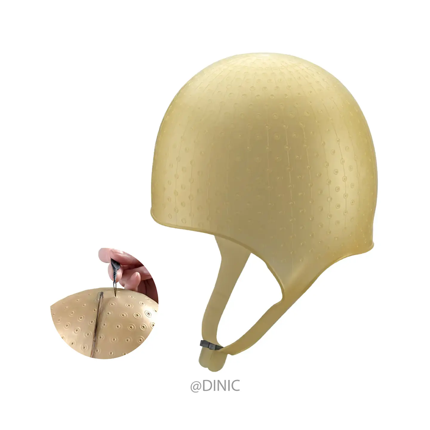 Gorro de silicona para mechas Atenas dorado 1