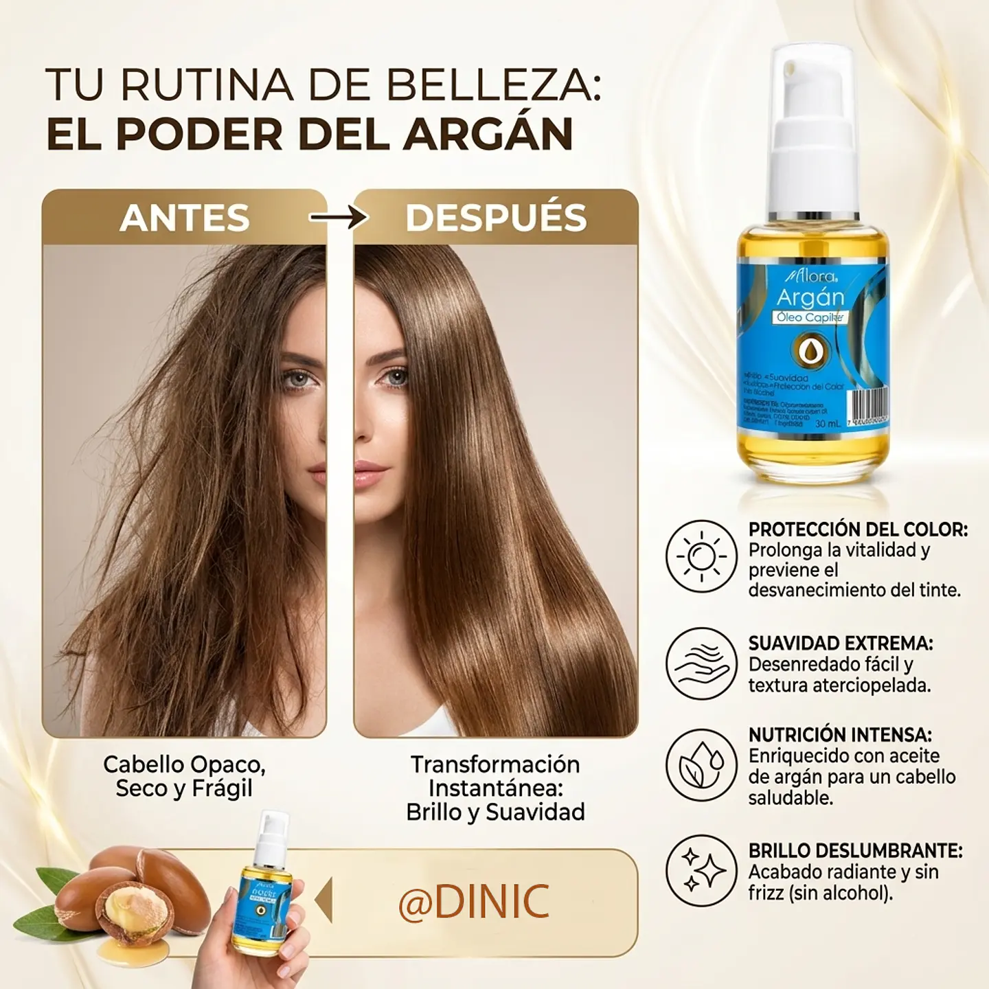 Aceite Argan Oil Mflora 30ml 2