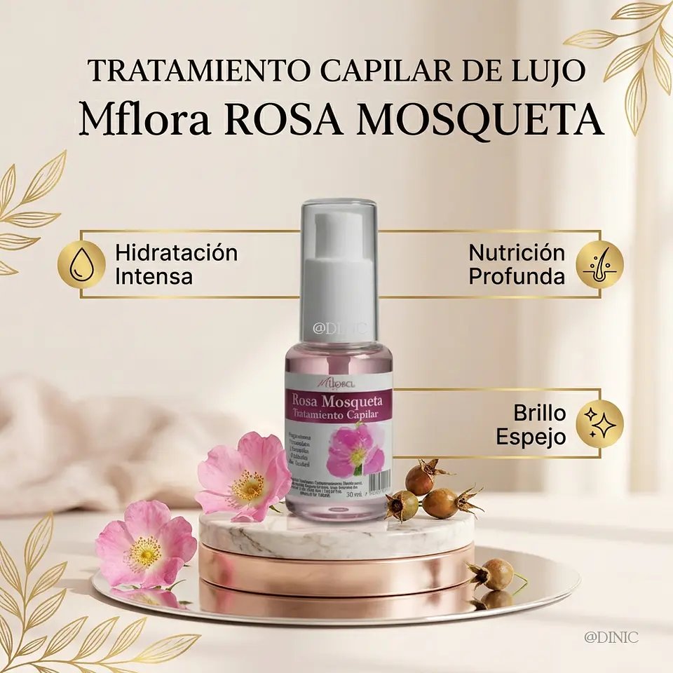 Aceite Capilar Rosa Mosqueta Mflora 30ml 2