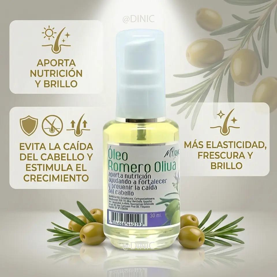 Aceite Capilar De Oleo Romero Y Oliva 30ml 2
